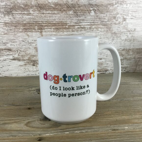 Dog-Trovert Do I Look Like a People Person Coffee Mug - Picture 3 of 3